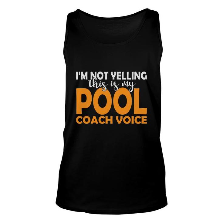 Im Not Yelling Pool Coach Voice Cue Pool Billiards Unisex Tank Top