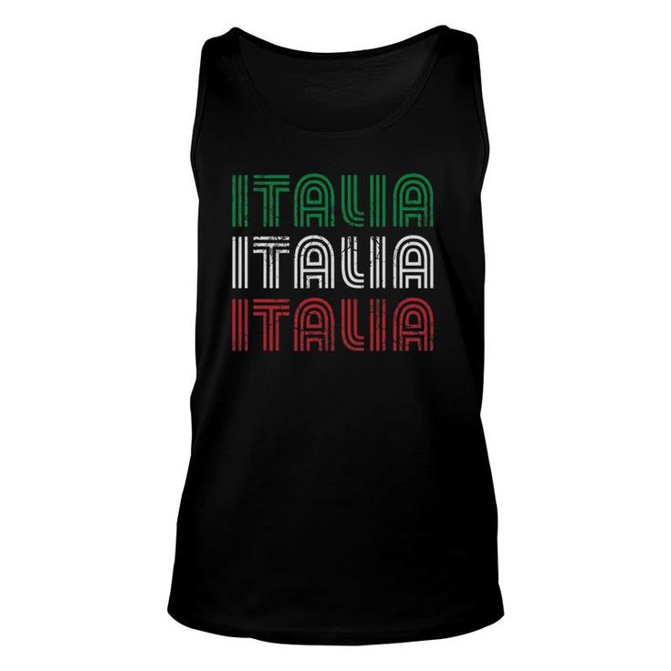 Italia Flag Italian Italy Italia Unisex Tank Top