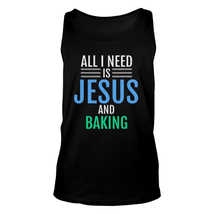Jesus And Baking Christian Catholic Baker Tee Unisex Tank Top