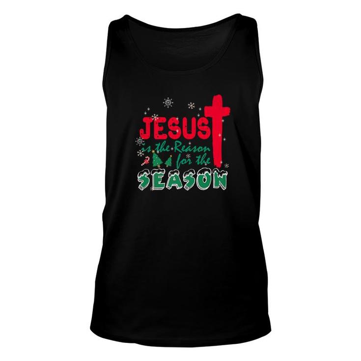 Jesus Is The Reason For The Season Christmas Unisex Tank Top
