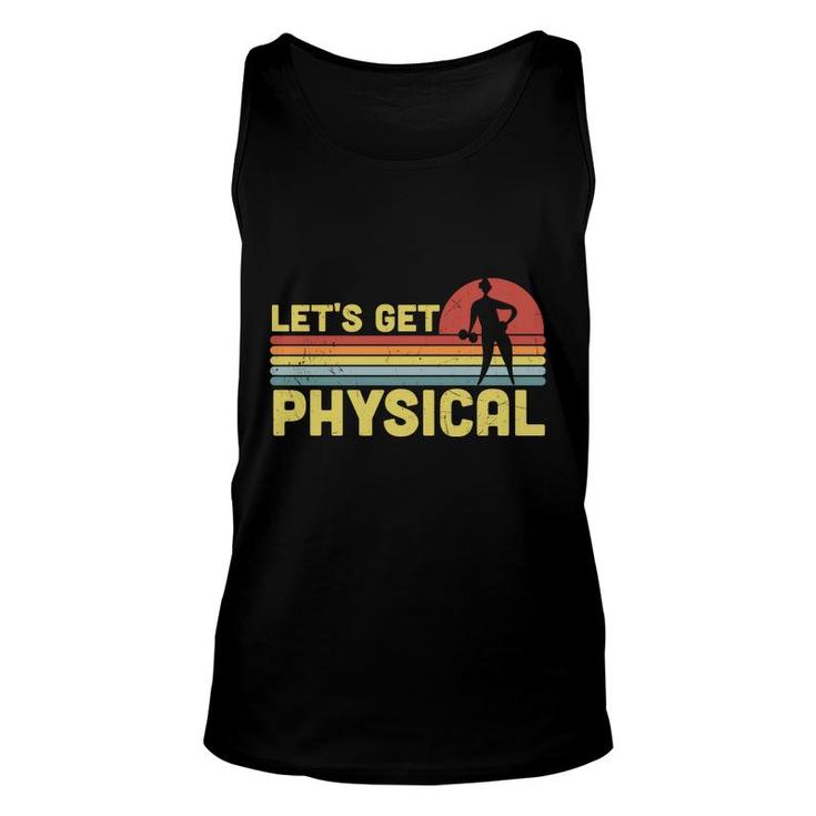 Lets Get Physical 80S 90S Styles Retro Vintage Unisex Tank Top