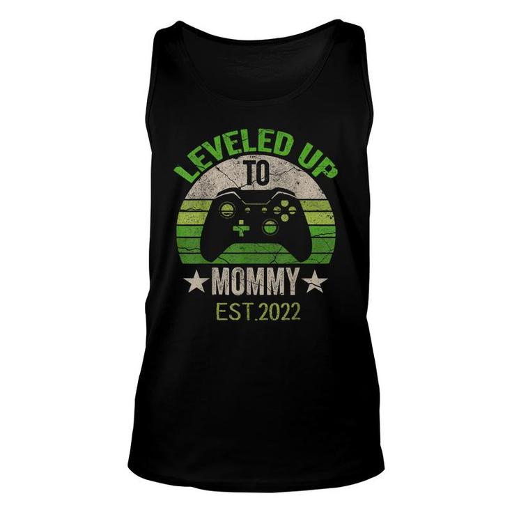 Leveled Up To Mommy 2022  Promoted To Mom Est 2022  Unisex Tank Top