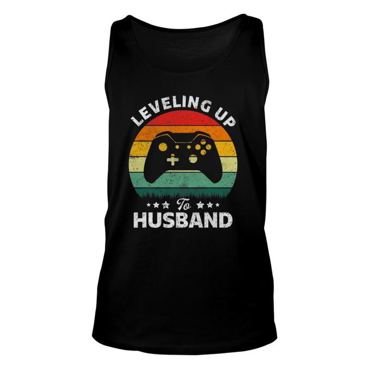 Leveling Up To Husband Engagement For Video Game Lovers Unisex Tank Top