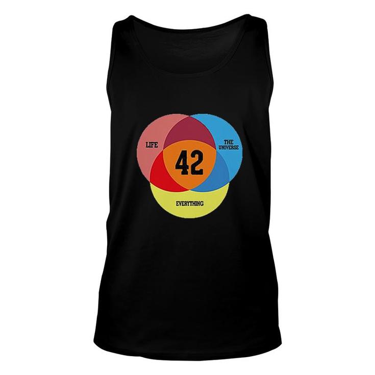 Life The Universe Everything 42 Three Primary Colors Graphic 2022 Unisex Tank Top