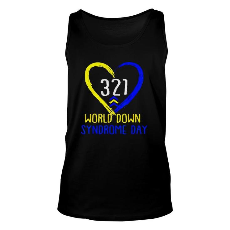 Love World Down Syndrome Awareness Day Unisex Tank Top