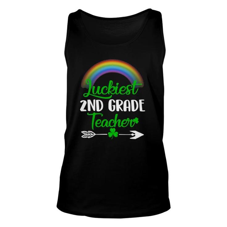 Luckiest 2Nd Grade Teacher St Patricks Day 2Nd Grade Teacher Unisex Tank Top