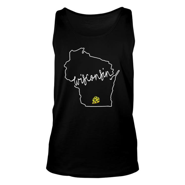 Madison Wisconsin Cheese Funny Wi Home State  Unisex Tank Top