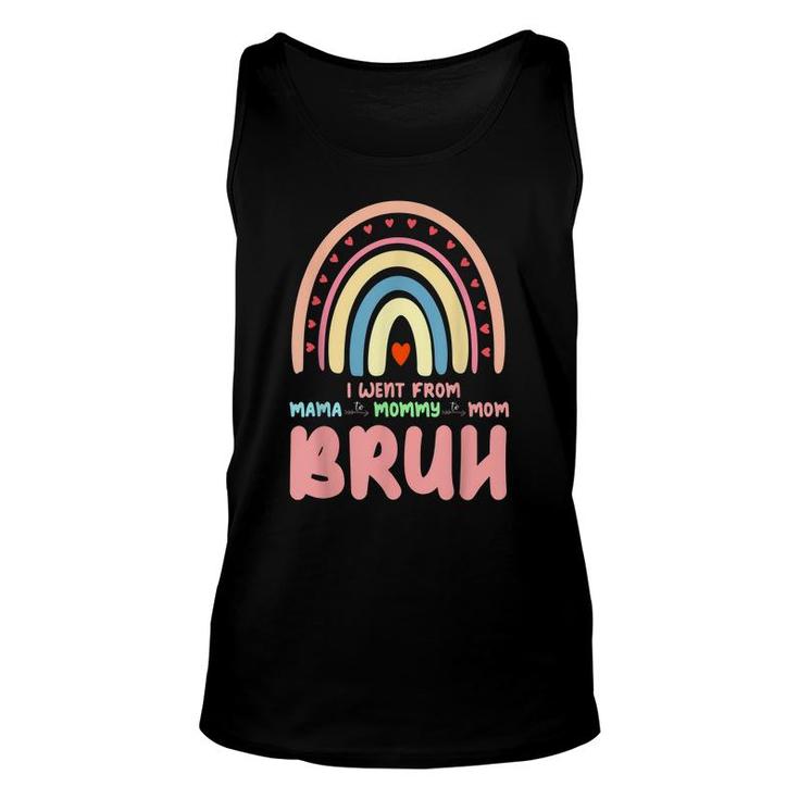 Mama Mommy Mom Bruh Rainbow  Mothers Day  Unisex Tank Top