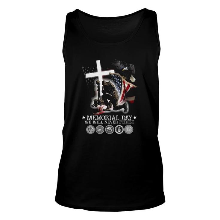 Memorial Day We Will Never Forget For Them Veteran Days Unisex Tank Top