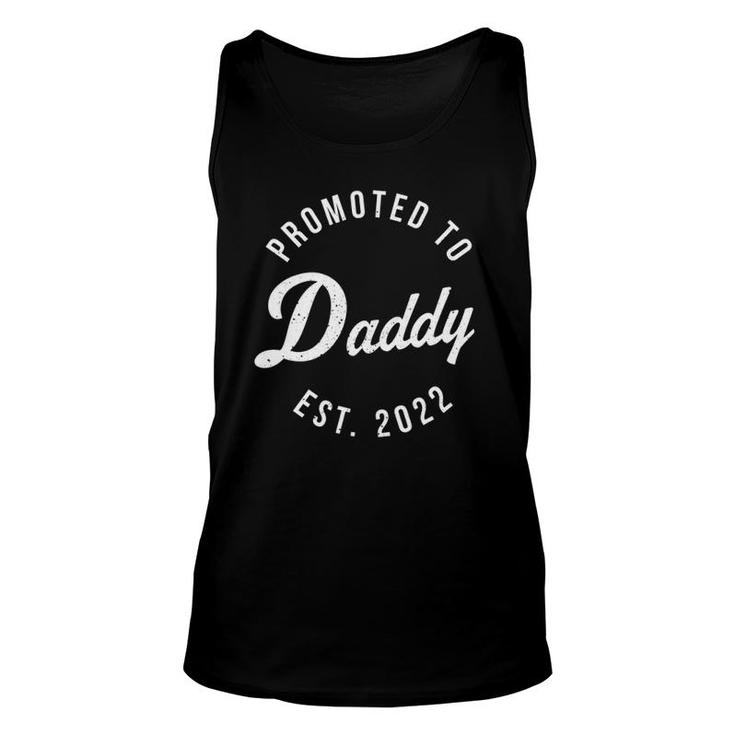 Mens Funny 1St Time Dad Est 2022 New First Fathers Hood Day Unisex Tank Top