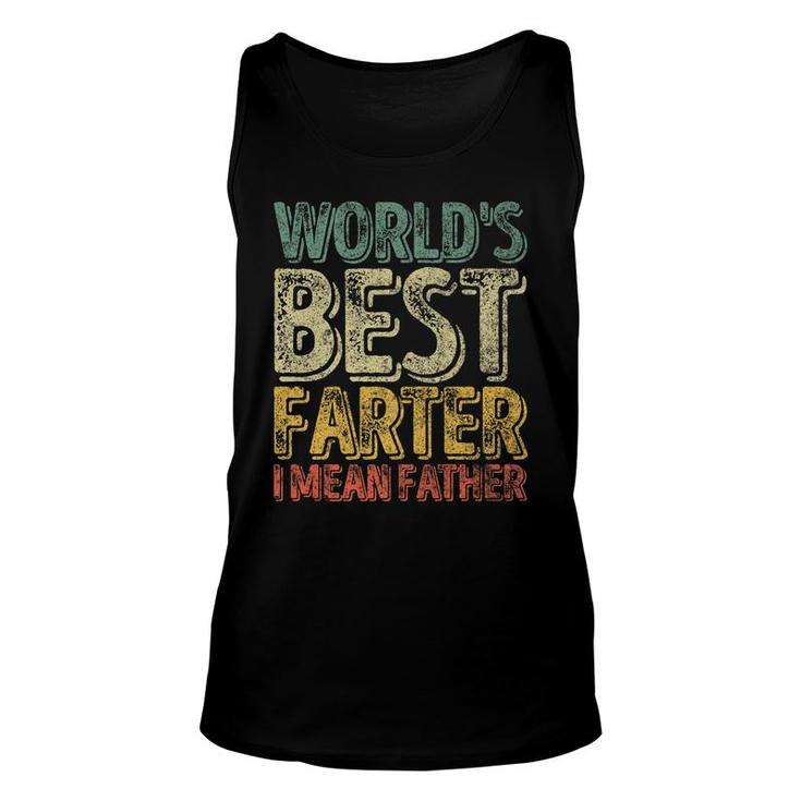 Mens Funny Christmas  Worlds Best Farter I Mean Father Unisex Tank Top