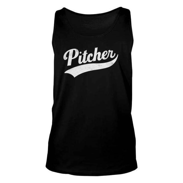 Mens Funny Pitcher Gay Pride Unisex Tank Top