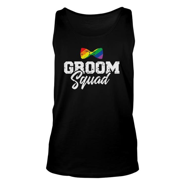 Mens Groom Squad Gay  For Bachelor Party Unisex Tank Top