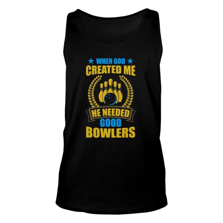 Mens I Am The Best Bowler Funny Bowling Unisex Tank Top