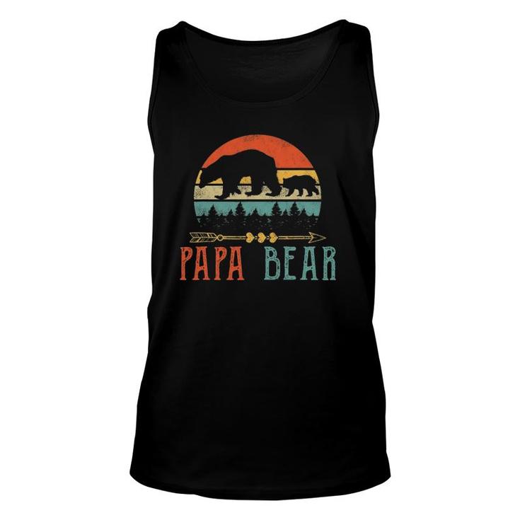 Mens Papa Bear Daddy Funny Mens Fathers Day Gift-Idea Unisex Tank Top