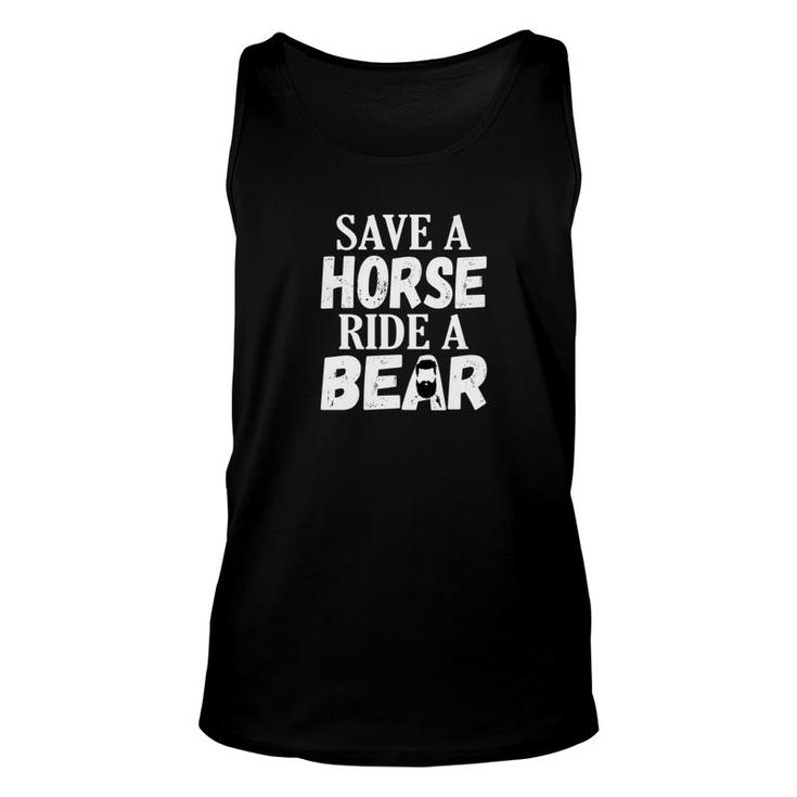 Mens Save A Horse Ride A Bear Gay Identity Lgbtq Culture Unisex Tank Top
