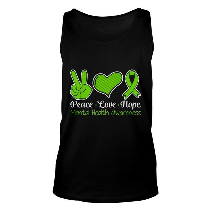 Mental Health Awareness Love Peace And Hope Unisex Tank Top