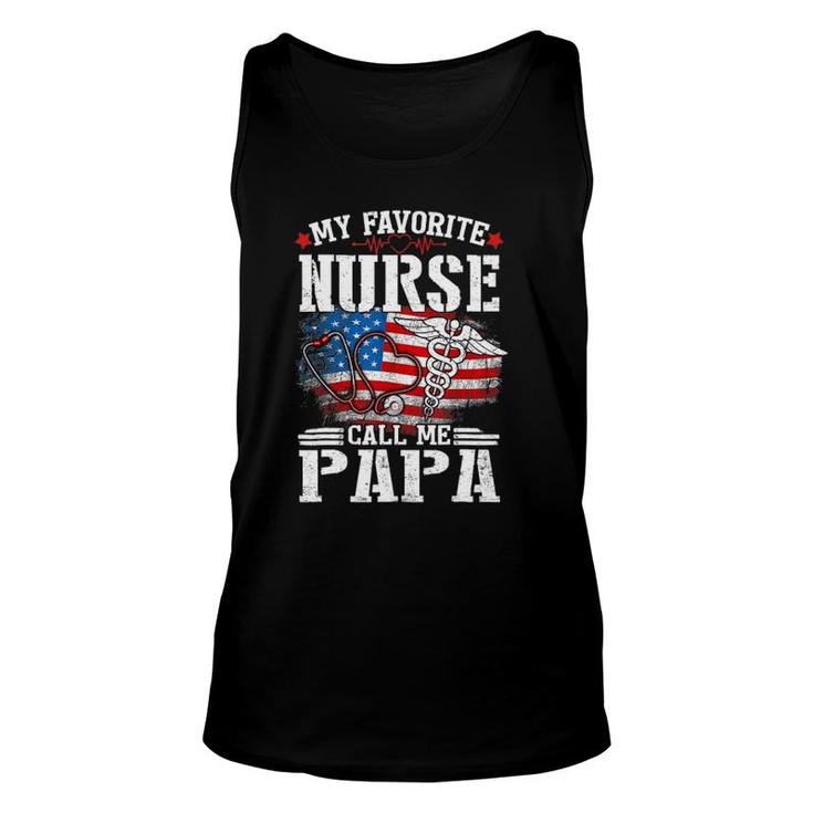 My Favorite Nurse Calls Me Papa Fathers Day Unisex Tank Top