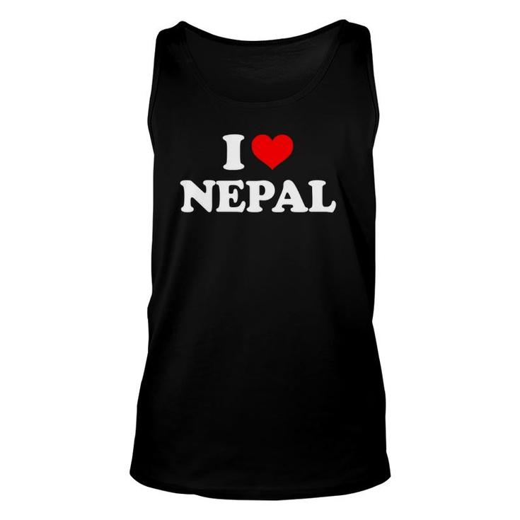 Nepal - I Heart Nepal - I Love Nepal Unisex Tank Top