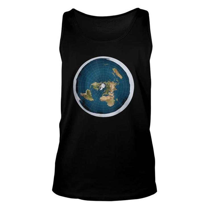 Nice Flat Earth Gift Save The Earth Unisex Tank Top