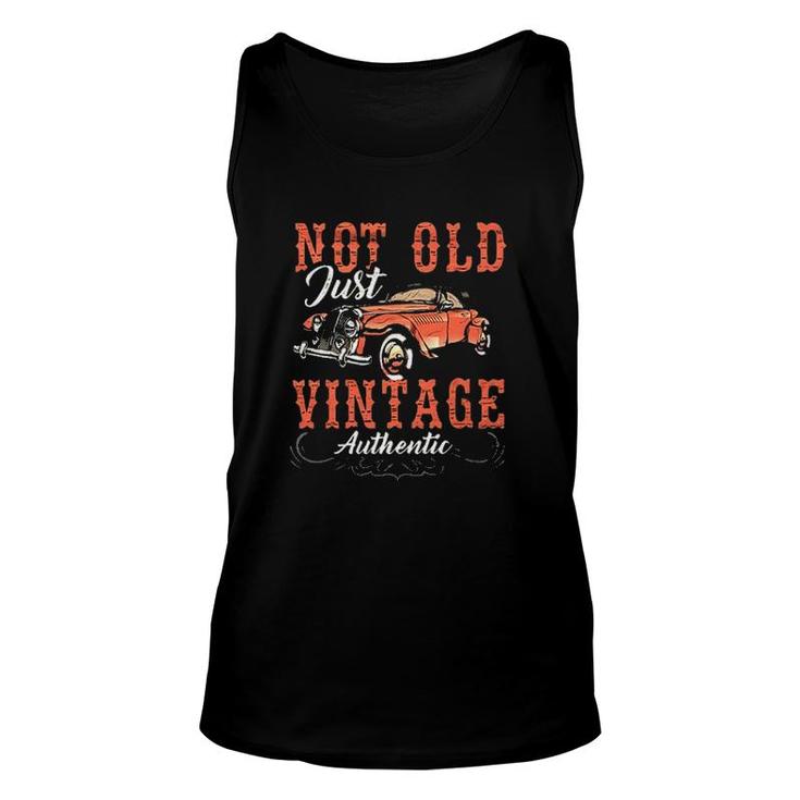 Not Old Just Vintage Car Authentic New Unisex Tank Top