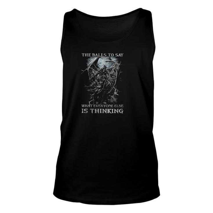 Im Not Sarcastic I Just Have The Balls To Say What Everyone Else Is Thinking Skull Wing Demons Tank Top