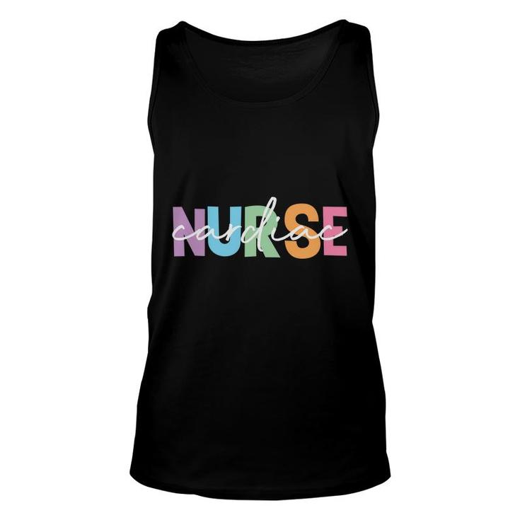 Nurse Cardiac Colorfull Great Graphic Gift New 2022 Unisex Tank Top