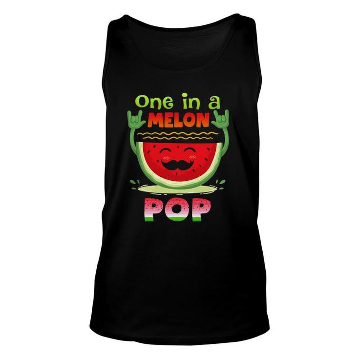 One In A Melon Pop  Funny Watermelon Unisex Tank Top