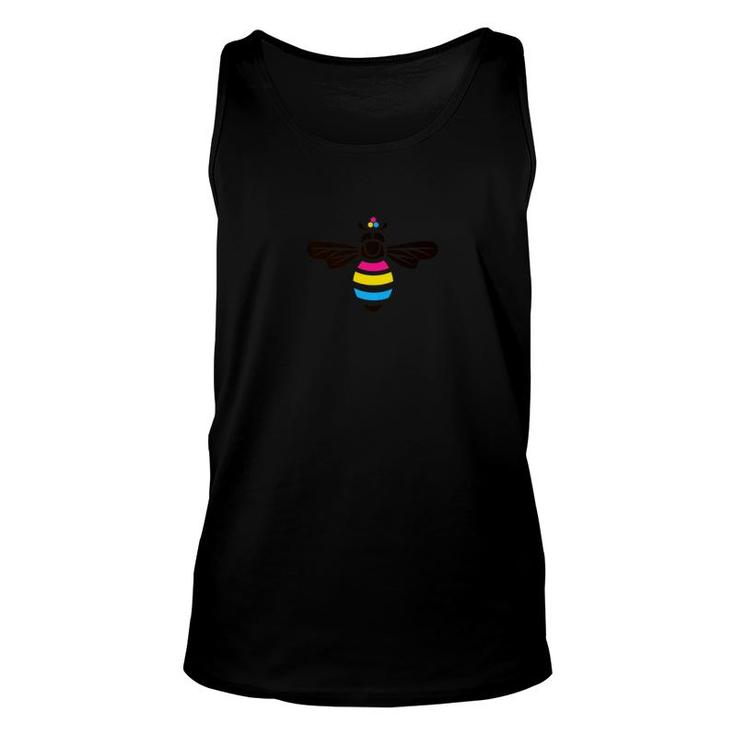 Pansexual Pride Bee Flag Lgbt Awareness Equality Unisex Tank Top