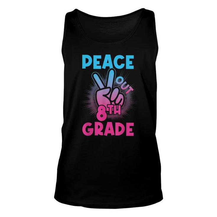 Peace Out 8Th Grade  First Last Day Of School  Unisex Tank Top