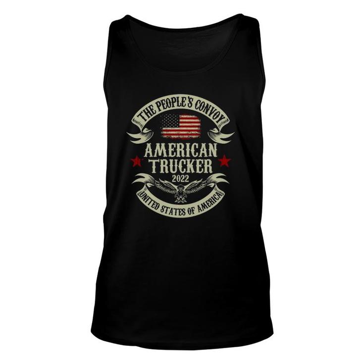 The Peoples Convoy 2022 America Truckers Freedom Convoy Usa Tank Top