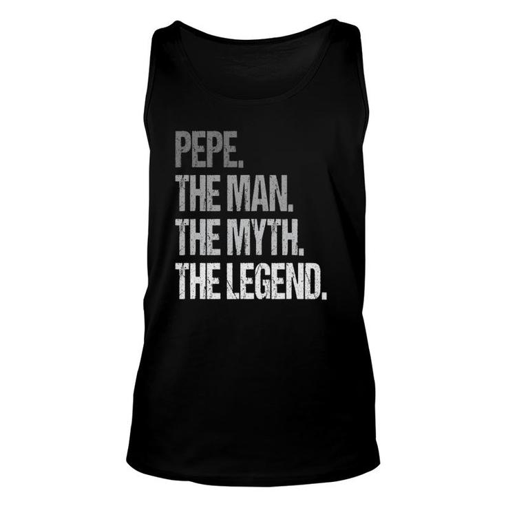 Pepe The Man The Myth Legend Fathers Day Unisex Tank Top