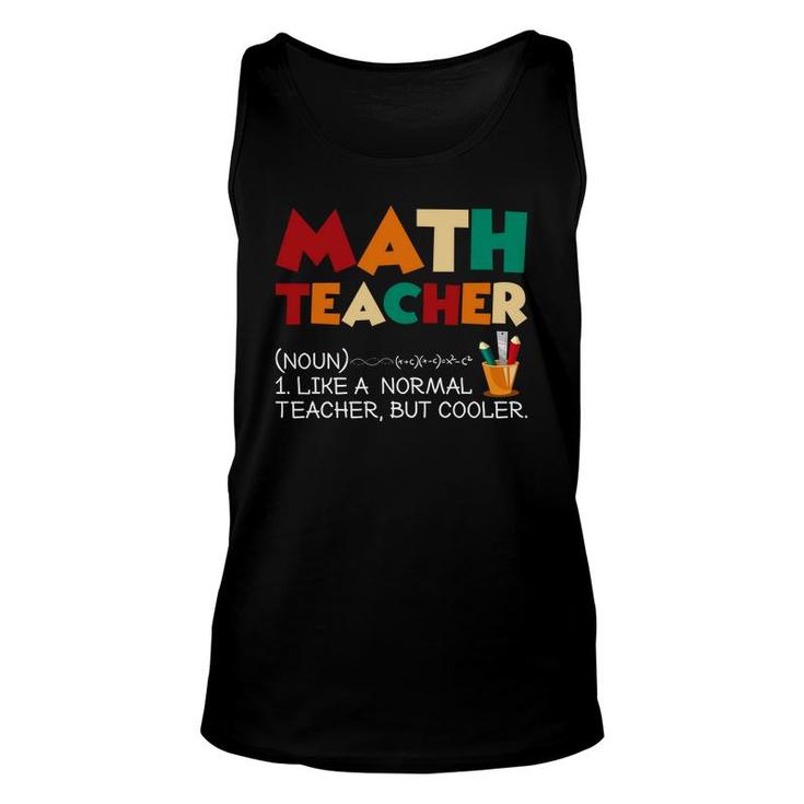 Physics Symbols Gifts For Math Teacher Definition Unisex Tank Top