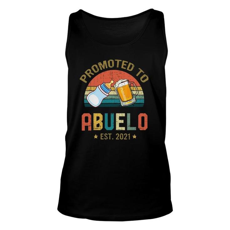 Promoted To Abuelo Est 2021 Vintage Fathers Day Unisex Tank Top