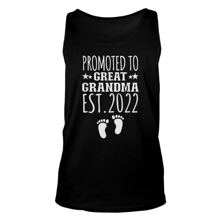 Promoted To Great Grandma 2022 First Time Great Grandma 2022  Unisex Tank Top