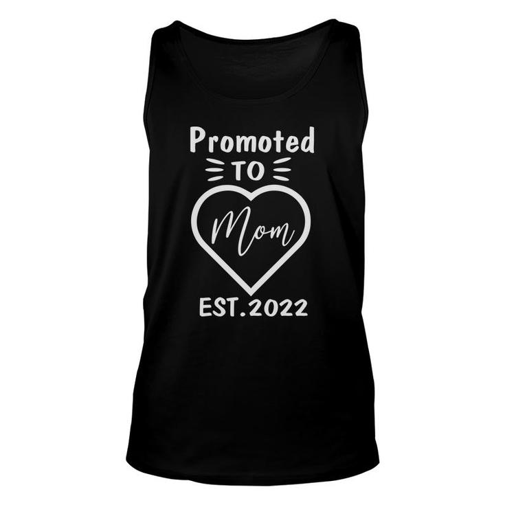 Promoted To Mom Est 2022 Heart Love Family Sunflowers Unisex Tank Top