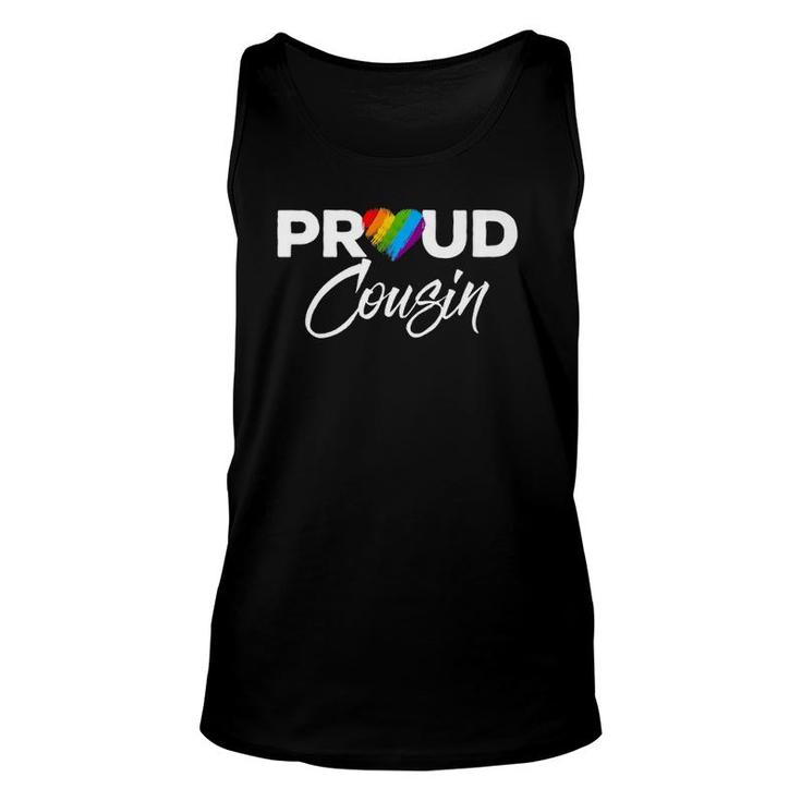 Proud Cousin Gay Pride Month Lgbtq  Unisex Tank Top