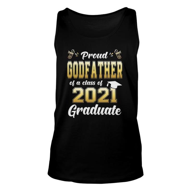 Proud Godfather Of A Class Of 2021 Graduate Senior 2021 Ver2 Unisex Tank Top