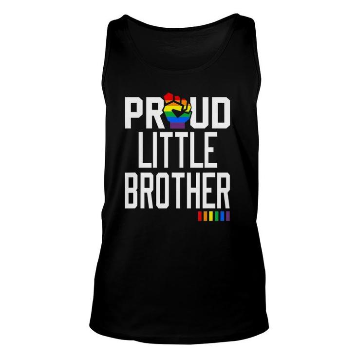 Proud Little Brother Gay Pride Month Lgbtq Unisex Tank Top
