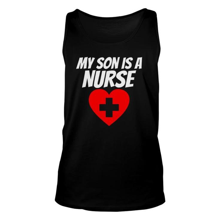 Proud Parent Of A Nurse  My Son Is A Nurse Rn Lpn Unisex Tank Top