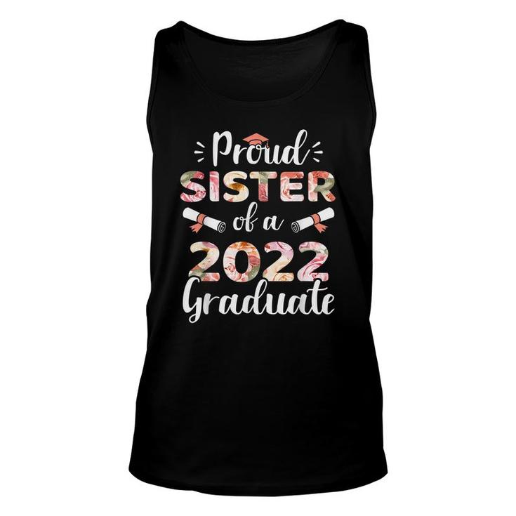 Proud Sister Of A 2022 Graduate For Family Graduation  Unisex Tank Top