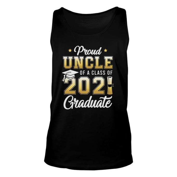 Proud Uncle Of A Class Of 2021 Graduate School Unisex Tank Top
