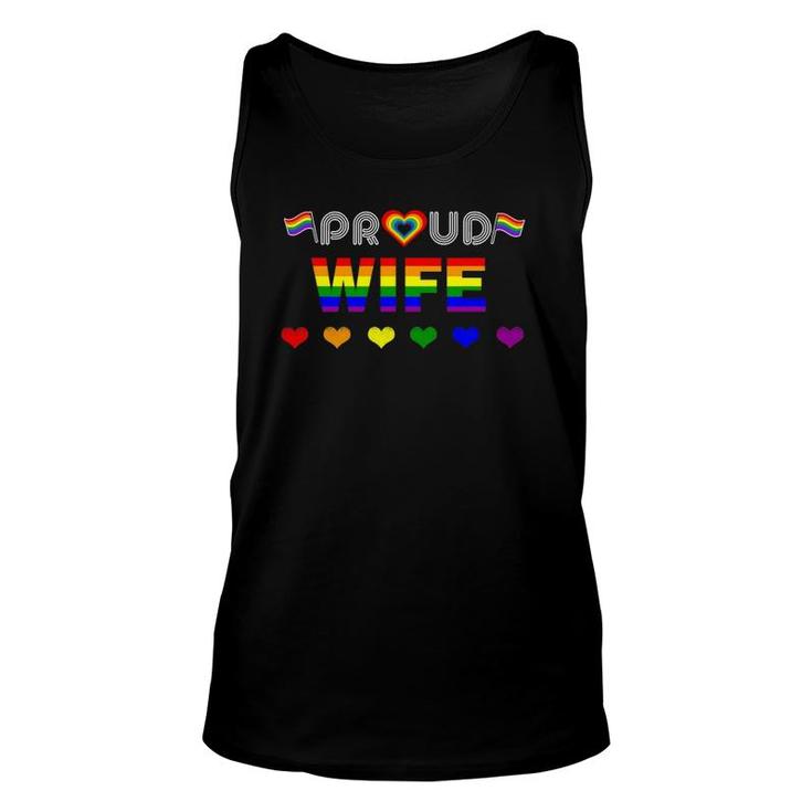 Proud Wife Rainbow Lgbt Gay Pride Month Lgbt Unisex Tank Top