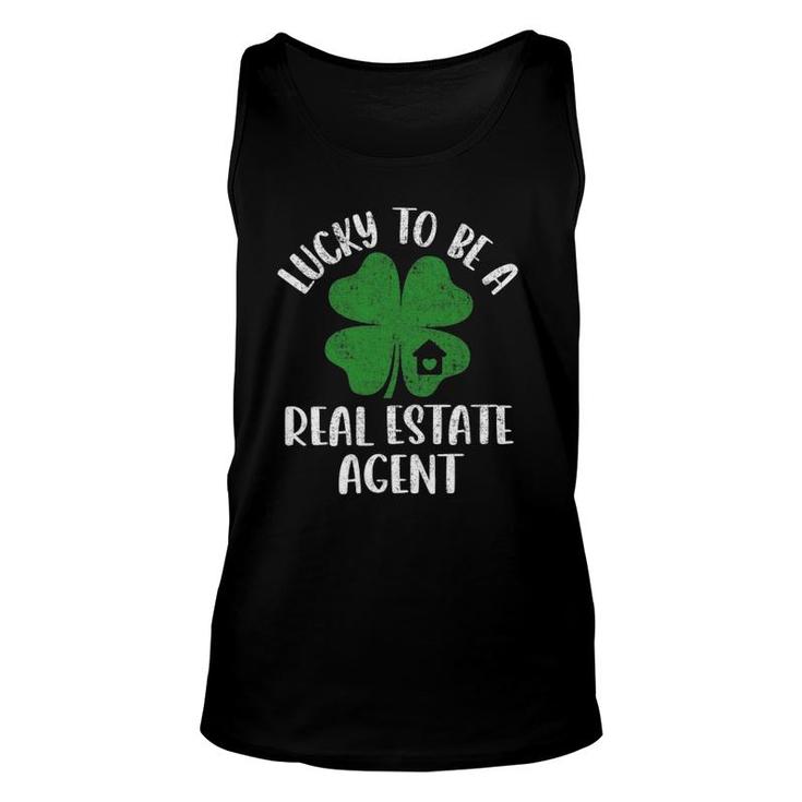 Real Estate Agent Lucky St Patricks Day Realtor Unisex Tank Top
