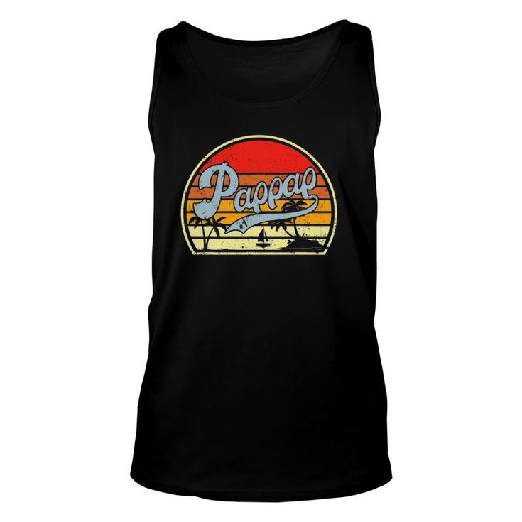 Retro Pappap 1 Best Fathers Day Gifts For Grandpa Unisex Tank Top