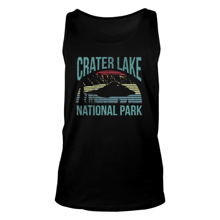 Retro Vintage National Park Crater Lake National Park Unisex Tank Top