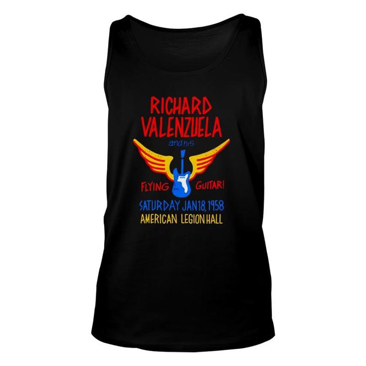 Richard Valenzuela And His Flying Guitar Version Unisex Tank Top