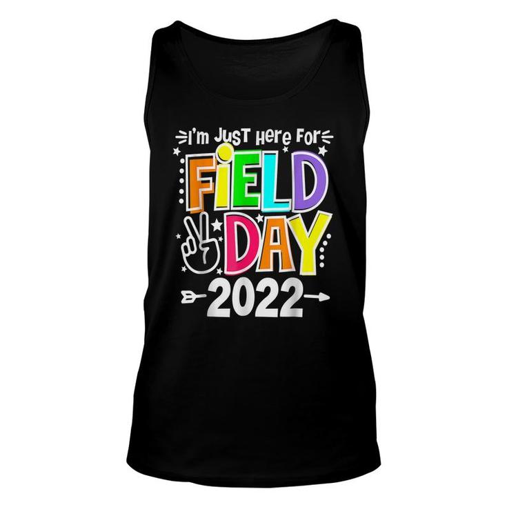 School Field Day Teacher Im Just Here For Field Day 2022  Unisex Tank Top
