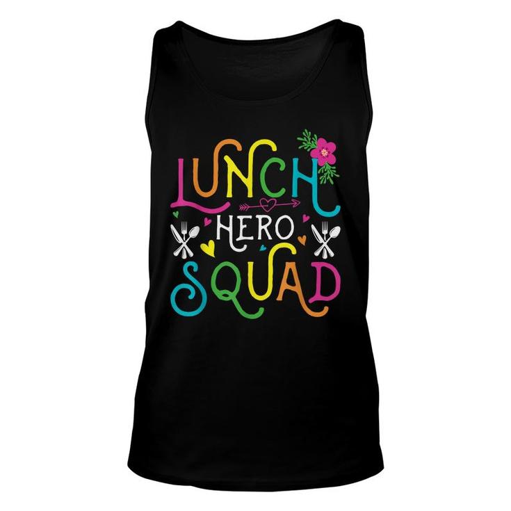 School Lunch Hero Squad Funny Cafeteria Workers Gifts  Unisex Tank Top