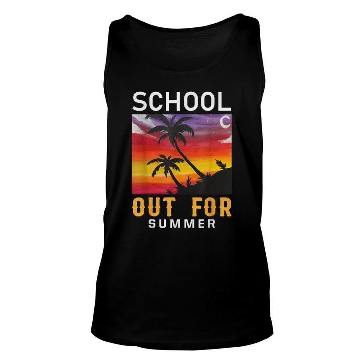 Schools Out For Summer Last Day Of School Pineapple Teacher  Unisex Tank Top